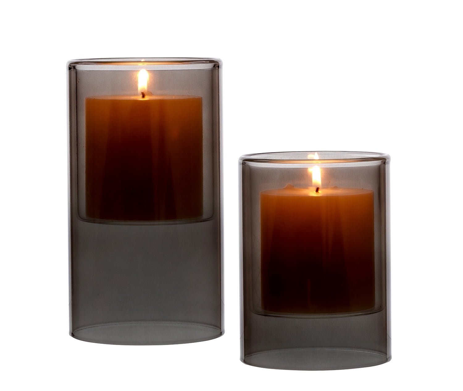 Mainstays Smoke Floating Glass Home Candle Holder Medium