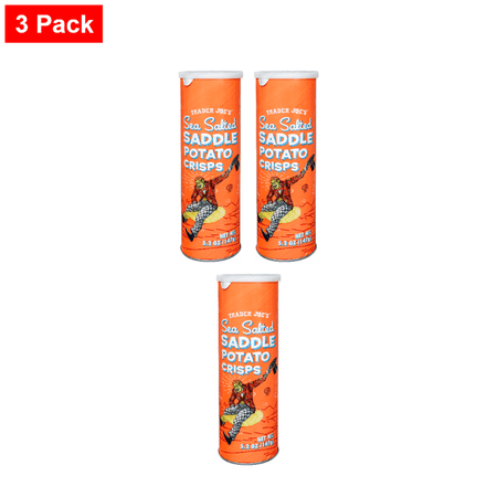 Trader joe's Sea Salted Saddle Potato Crisps 5.2 Oz - 3 Pack