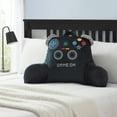 thumbnail image 3 of Your Zone 21.25" x 21" Black Gamer Backrest Lounger Pillow, 3 of 5