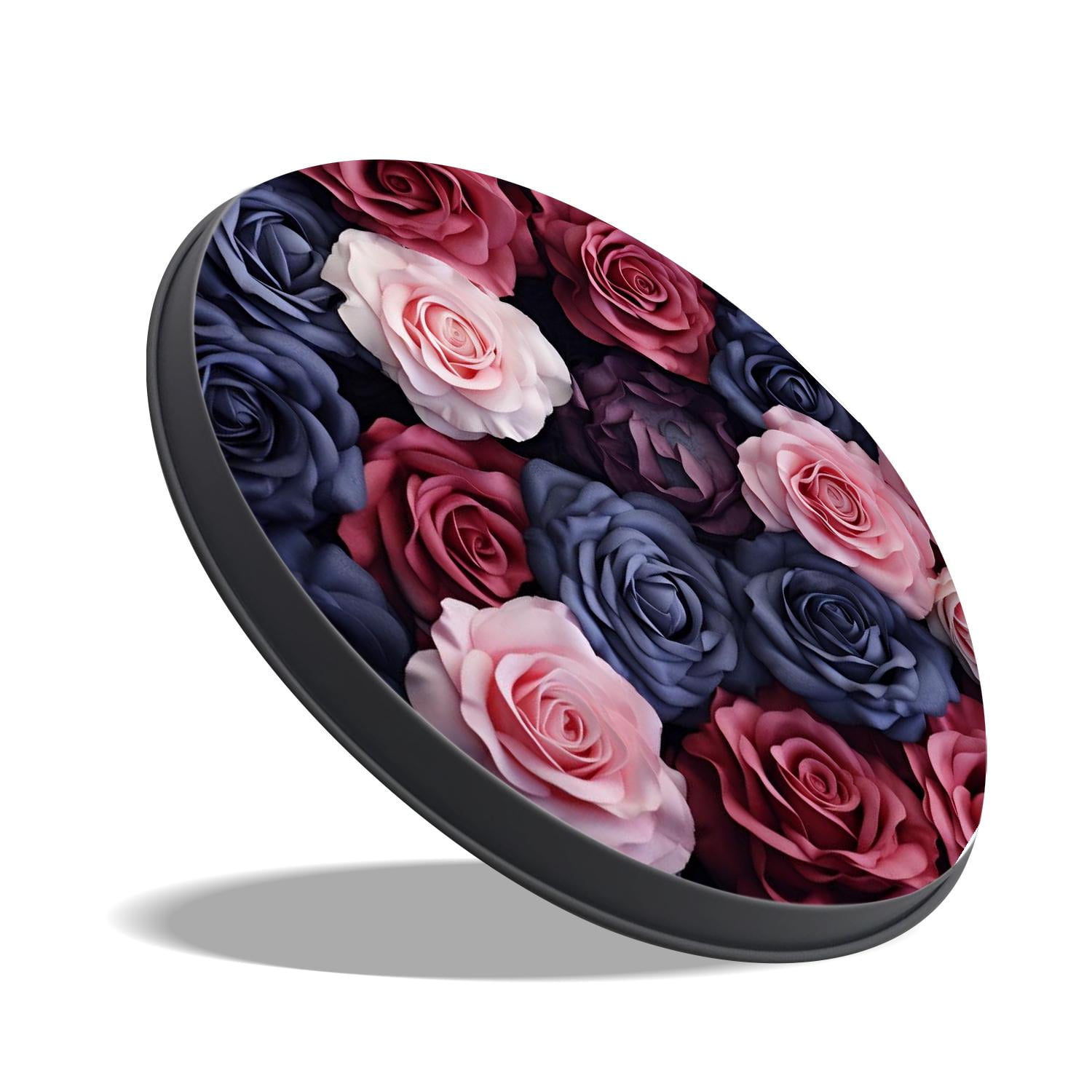 Stove Burner Covers 4 Pcs for Home Decor Cooktop Decorative ,Pink Rose image, Round Electric Stove Burner Covers 8Inch And 10Inch