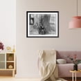 thumbnail image 3 of Historic Framed Print, [Gigantic oak tree on the Tejon Ranch, Kern county, Calif.; Indian man, woman and small girl in front of the tree], 17-7/8" x 21-7/8", 3 of 9