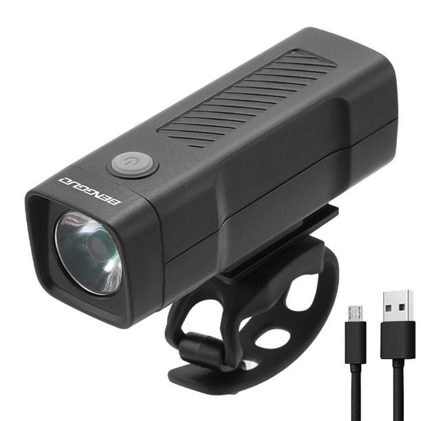 Luces para bicicleta, faro delantero de bicicleta recargable por USB con 3 modos, luz delantera impermeable