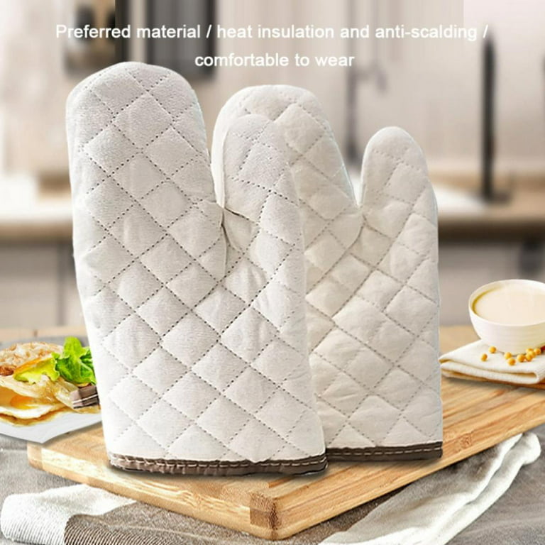Short Oven Mitts, Heat Resistant Silicone Kitchen Mini Oven Mitts, Baking  Grilling Barbecue Microwave Machine Washable 