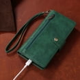 thumbnail image 2 of Wallet Button Closer Flip PU Leather Phone Case With Card Slots And Zipper Wallet Bag For Samsung Galaxy A54 A34 A24 A14 A04E A22E A23E A23S A73 A53 A33 A23 A13 A01 A02 M02 A02S A03S A01 Core, 2 of 4