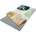thumbnail image 2 of Bathroom Runner Rug Modern Abstract Long Bath Mat Non-Slip Cute Green Plant Bath Rug Soft Velvet Machine Washable Floor Mats for Bathroom Tub Shower,18''''x47'''', 2 of 6