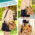 thumbnail image 5 of Large Insulated Lunch Bags for Women Men Leakproof Thermal Meal Lunch Tote Bag for Office Work Picnic Travel Halloween Decorations Black 9L, 5 of 6