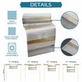 thumbnail image 7 of Table Runner Abstract Yellow Gray White Stripes Table Decoration for Kitchen Dinning Simple Style Table Decoration for Indoor Outdoor Party Wedding Decor 13x72inch, 7 of 7