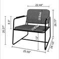 thumbnail image 3 of Whythe PU Leather Low Accent Chair 2.0 in Corten, 3 of 7