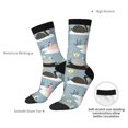 thumbnail image 6 of Honeii Swan Princess On Lake Print Adult Socks,Crew Socks,Casual Calf Socks,Daily Wear Socks for Men & Women, Perfect for Sports, Casual and Everyday Use, 6 of 6
