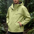 thumbnail image 2 of StSilkitty Rain Jacket for Men Windbreaker Waterproof Hooded Jacket Coat with Pockets Full Zip up Long Sleeve Raincoat, 2 of 9
