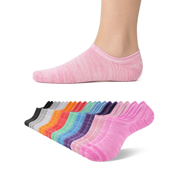 COMFOEX 10 Pairs Womens No Show Socks Lightweight Low Cut Thin Socks for Women Running Daily