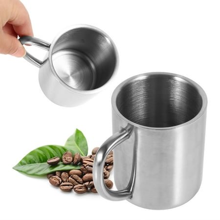 

CHICIRIS Portable Cup Portable Student Stainless Steel Double Wall Mug Travel Camping Coffee Tea Milk Cup Durable Travel Cup