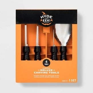 4-Tools Deluxe Halloween Pumpkin Carving Kit