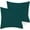 Teal, variant on 600 Thread Count 100% Egyptian Cotton Pack of 2 Euro 28 x 28 Inches, Teal Solid Pillow Shams Cushion Cover, Super Soft Decorative European Square Pillow Shams Envelope Closure