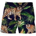 thumbnail image 1 of Tiger Leopard Graphic Beach Shorts Pants Men 3D Printing Surfing Board Shorts Summer Hawaii Swimsuit Swim Trunks Cool Ice Shorts Fivean unisex, 1 of 2