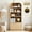 Natural, variant on YOCWO 70" Tall Arched Bookcases with 2 Doors & 4 Shelves, Wooden Bookshelf with Wave Panel and Curved Top for Living Room Office, Natural