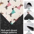 thumbnail image 3 of Colorful Funny Dachshund Kitchen Rugs Sets Of 3,Kitchen Runner Rugs Non Skid Washable,Decorative Kitchen Floor Mats for Kitchen,Sink,Laundry,17"x30"+ 17"x47" + 17"x59", 3 of 6