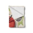 thumbnail image 2 of Fruit Soft Flannel Fleece Blanket, Advertisement for Apples Design Grunge Style Torn Worn out Background Colorful Image, Cozy Plush for Indoor and Outdoor Use, 60" x 80", Multicolor, by Ambesonne, 2 of 6