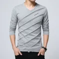thumbnail image 3 of Camiseta para hombre, jersey ajustado para hombre, tendencias de moda 2024, sudaderas ajustadas con cuello en V, ropa, camisetas a granel, tops de una pieza originales, 3 of 4