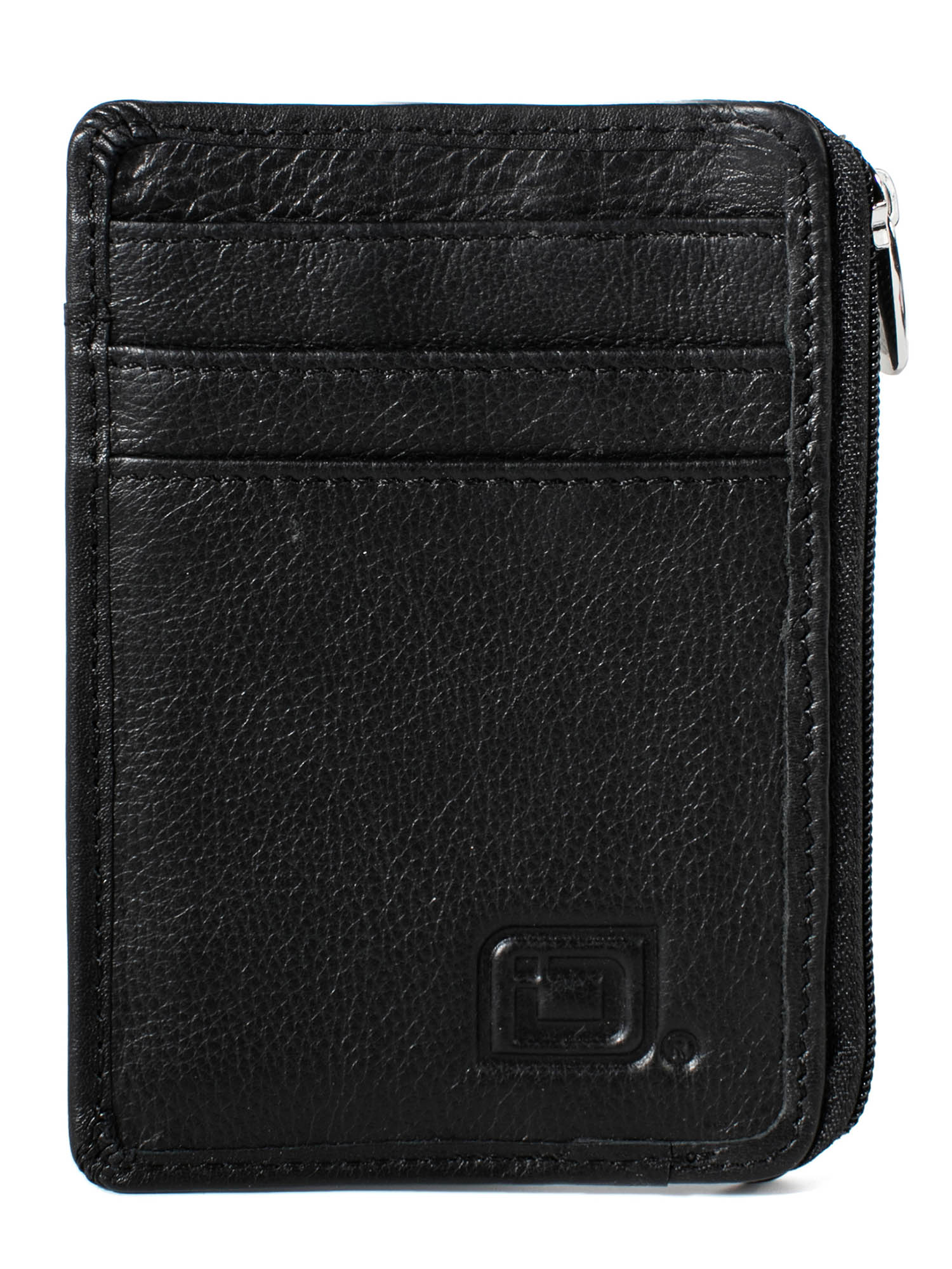 ID Stronghold RFID Wallet Mini for Men and Women - Genuine Leather - Best RFID Blocking Slim Wallet to Stop Electronic Pickpocketing - Minimalist Wallet - Black - image 3 of 6