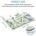 thumbnail image 2 of Plant Mouse Pad Green White Mousepad Square Cute Watercolor Botanical Leaf Floral Desk Accessories Mat Aesthetic Washable Personalized Custom Computer Wireless Office Home Laptop Travel Gaming Rubber, 2 of 5