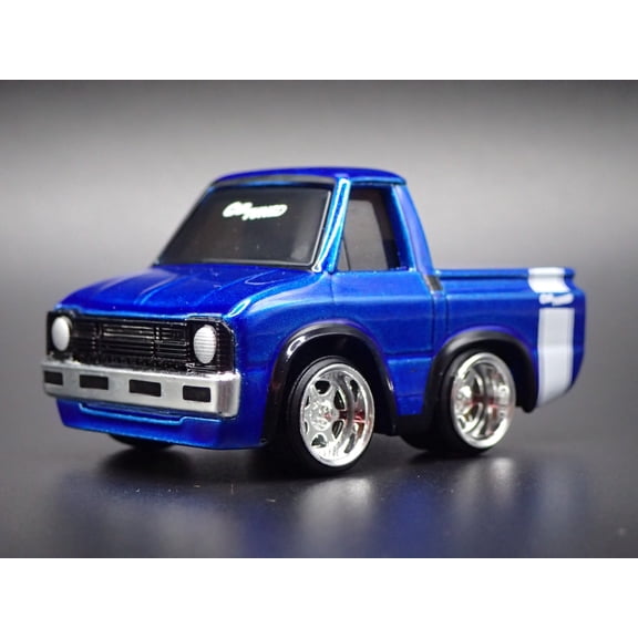 Open Box 1981 81 TOYOTA HI LUX PICKUP TRUCK CAR TUNED BLUE 1/64 SCALE DIECAST MODEL CAR