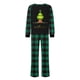 thumbnail image 2 of Conjuntos de pijamas navideños familiares a juego Grinch 2024, pijama de Grinch con parte superior y pantalones de pijama a cuadros, pijama de Grinch para niños y adultos para la familia, Hombres M, 2 of 4