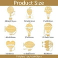 thumbnail image 2 of DIY 9pcs 1.6x1.6 Inch Hot Air Balloon Stickers Balloon Self Adhesive Gold Stickers Various Hot Air Balloon Metal Gold Stickers for Scrapbooks DIY Resin Crafts Phone Water Bottle Decor DIY, 2 of 7