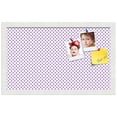 thumbnail image 2 of PinPix 20x12 Custom Cork Bulletin Board Light Purple Dots Poster Board Has a Fabric Style Canvas Finish, Framed in Light Purple Dots, by ArtToFrames (PinPix-503), 2 of 6