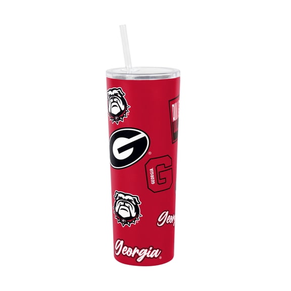 Logo Brands Georgia Bulldogs 30oz Dreamweave Straw Tumbler