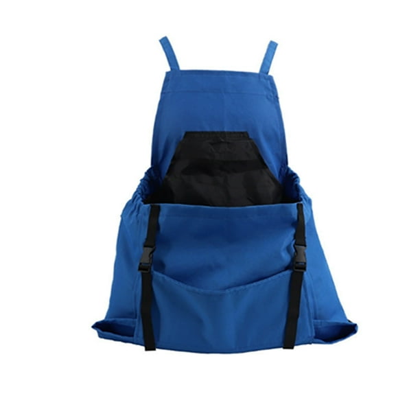 Yuarrent Bolsa de recolección de verduras lavable azul para jardinería Bolsa para recolección de frutas con liberación Tejido suave, grande Jardín y Patio azul