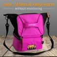 thumbnail image 6 of HotLogic 16801175-PK-A Food Warming Lunch Bag Tote Plus 12V Plugin, Pink, 6 of 6
