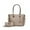 Rose Gold, variant on MKF Collection Vanessa Women's Tote Bag with Wristlet Wallet, Solid Vegan Leather Handbag Purse Set by Mia K