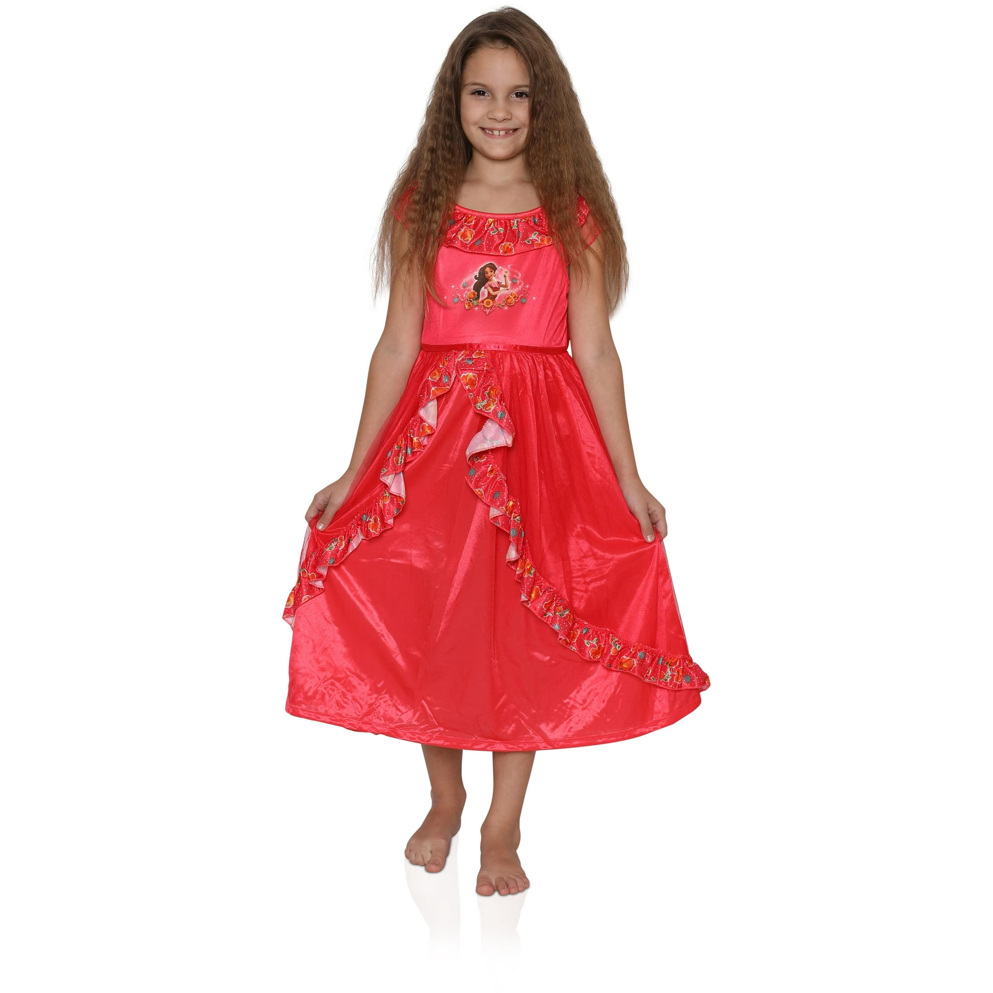Disney Girls Nightgown Elena of Avalor Dressy Pajama Holiday Gown, Elena  Red, Size: 4 - Walmart.com