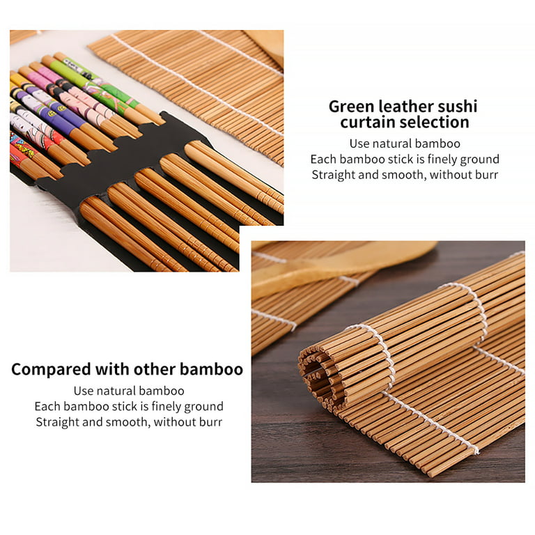 MotBach 4 Pack 9.5 X 9.5 Bamboo Sushi Mat, Bamboo Sushi Roller, Sushi  Rolling Mat, Chef Grade Sushi Making Kit for Home, Restuarant New. Never  open for Sale in Matthews, NC - OfferUp