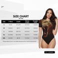 thumbnail image 5 of Fotbe Cool Flame Lion A Women's Crew Neck Short Sleeves Bodysuit Tops Round Neck Slim Sleeveless Soft Comfortable Basic-X-Large, 5 of 7