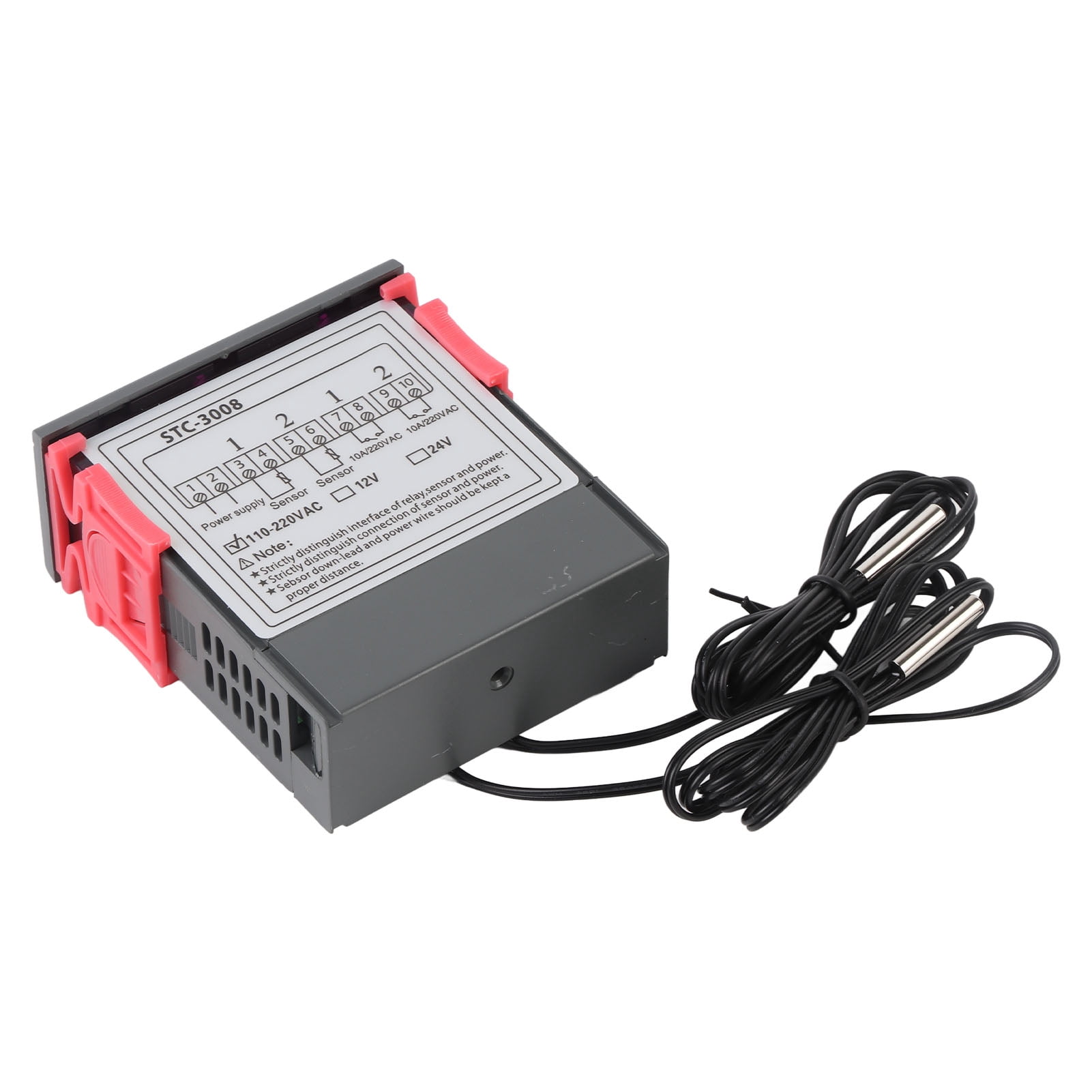 Temperature Controller, -55 Degrees Celsius ~+110 Degrees Celsius  Digital Thermostat LCD Display  For Home
