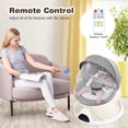 thumbnail image 5 of Baby Swing, Yadala Baby Swings for Infants Electirc Baby Rocker Bouncer with Remote Control and Music, Gray, 5 of 6