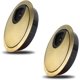 thumbnail image 1 of Prensaestopas Noble de 2 piezas de 60 mm - Tapa de orificios para cables para escritorios, escritorios y encimeras - Material: Aleación de zinc (bronce), 1 of 5