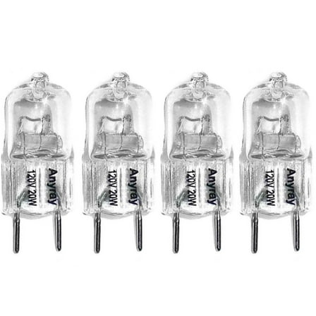 Anyray A1700Y (4)-Bulbs G8 120V 20W Microwave Light bulb G8.6 T4 JCD 110V 130V 20 Watt