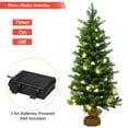 thumbnail image 4 of Costway 3Ft Pre-Lit Spruce Tabletop Christmas Tree Lights Timer, 4 of 12