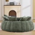 thumbnail image 4 of Pouf géant Noble House, méridienne moelleuse et lit convertible, vert olive, 4 of 7