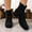 Black, variant on Women's Ankle Boots Casual Fashion Ladies Chunky Heeled Booties Comfortable Low Mid Heel Round Closed Toe Fall Winter Boots for Women Trendy 2025
