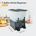 thumbnail image 3 of Hakka 7 Gallon Beverage Dispenser Large Capacity Fruit Drink Juice Dispenser, Polypropylene, 3 of 8
