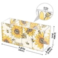 thumbnail image 3 of Sunflowers Honey Bee Acrylic Pencil Pen Holder Cup 4 Compartments Desktop Organiser 7.87"x2.78"x3.54", 3 of 7