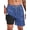 Blue 01, variant on Mens Swim Trunks With 2 in 1 Compression Liner 5.5"Board Shorts Quick Dry Swimming Bathing Suit Summer Beach Shorts Gradient Green MK183