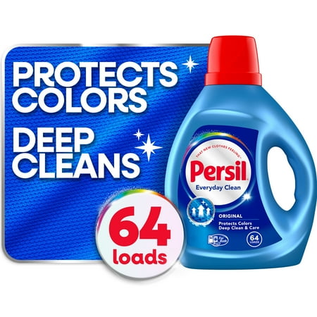 Persil Deep Clean Liquid Laundry Detergent, Original, 100 fl oz, 64 Loads