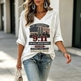 thumbnail image 4 of 9/11 25th Anniversary Shirt Womens WE Will Never Forget Tee Shirts | Lightweight Fabric, V Neck Short Sleeve Tops, American Flag, 2001-2026 25Th Anniversary Tops, Patriotic Honor Tee Shirt White,4XL, 4 of 6