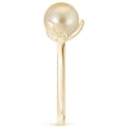 thumbnail image 3 of ANGARA Trillium Golden South Sea Cultured Pearl Solitaire Ring in 14K Yellow Gold for Women | June Birthstone, Birthday, Anniversary, Jewelry Gift for Women | Pearl Ring, 3 of 8
