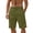 C1-Army Green, variant on Mens Gym Shorts with Zipper Pockets Knee Length Shorts Drawstring Bottoms Big and Tall Summer Clothes 3XL